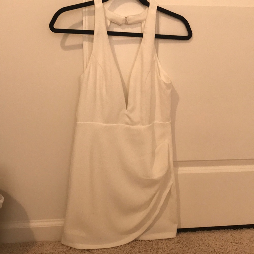 Tobi white lowcut dress